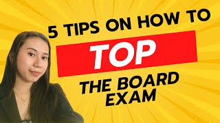 5 TIPS ON HOW TO TOP THE BOARD EXAM [upl. by Lindsy]