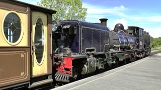 A Steam Train from Porthmadog to Caernarfon on the Welsh Highland Railway 04062015 Part 1 [upl. by Genna]