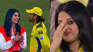 Sakshi singh dhoni got angry When Kavya Maran met MS Dhoni after SRH win against CSK in IPL 2024 [upl. by Rico]