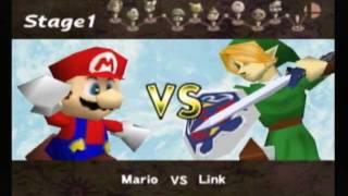 Super Smash Bros Classic Mode 1P Game Mario [upl. by Nahsab732]