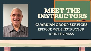 Meet The Instructors W John Leviness [upl. by Ahsiym]