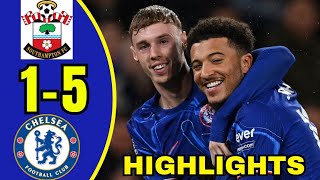 All Goals Southampton 15 Chelsea Highlights PalmerNkunku Sancho And Madueke [upl. by Trebornhoj]