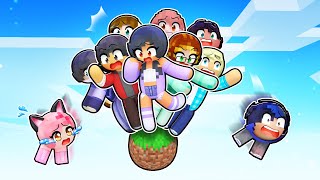 10 FRIENDS on ONE SPHERE in Minecraft [upl. by Hamish]