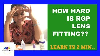 How to fit RGP Contact Lens Easy steps to learn RGP fitting I Learn in less than 2 minute [upl. by Kalbli]