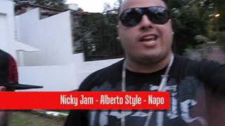 Nicky Jam  Alberto Stylee y Napoles en MedellinColombia [upl. by Aidualc506]