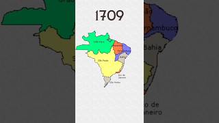 EVOLUÇÃO DOS ESTADOS BRASILEIROS shorts maps evolution [upl. by Ohnuj]