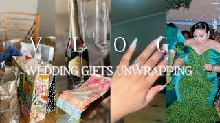 Vlog Let’s Unwrap My Wedding Gifts [upl. by Anyah]