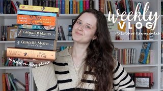 book unhaul summer reading plans and wedding prep  weekly vlog [upl. by Malloch671]