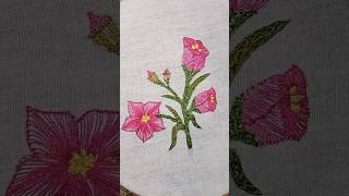 basic stitch flower hand embroidery design part 5 youtube shorts [upl. by Nnylsaj]