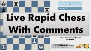 15 Min Chess 186 with Live Comments Kings Indian Petrosian [upl. by Ryley790]