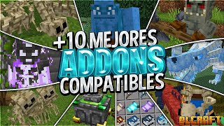 😯10 MEJORES ADDONS COMPATIBLES para MINECRAFT 120  12062 BedrockPE DLCRAFT ADDONPACK [upl. by Assyral]