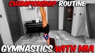 Gymnastics routine for competition [upl. by Irrabaj]