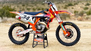 First Ride 2021 KTM 450SXF Factory Edition with Bluetooth  Motocross Action Magazine [upl. by Anitreb]