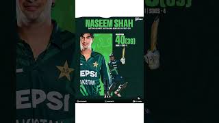 Naseem shah batting cricket babarzam ipl australiavspakistan [upl. by Acitel]