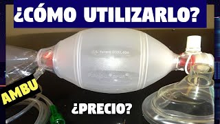 VENTILACIÓN CON AMBU RESUCITADOR MASCARILLABOLSARESERVORIO  ambu spur ii adulto UNBOXING [upl. by Jaquelyn52]