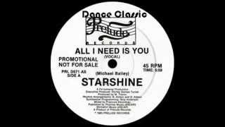 Starshine  All I Need Is You A Francois Kevorkian 12quot Mix [upl. by Katzen]