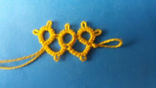 Tatting for beginners  3 [upl. by Wadlinger168]