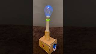 1 Simple Science project item made of cardboard Light Bulb shorts [upl. by Ecerahc]