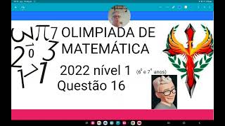 Olimpíada de matemática 2022nível questão 16João montou oito dados idênticos a partir da planific [upl. by Enelahs370]