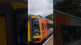 Class 158 passing Wymondham [upl. by Nelyk]