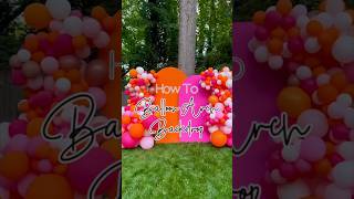 DIY balloon arch backdrop [upl. by Arratal]