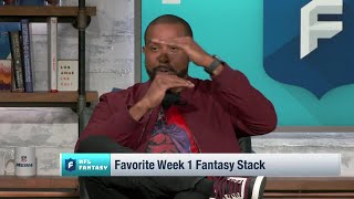 Week 1 Fantasy Stacks and Matchups NFL Fantasy Live [upl. by Aiem]