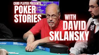 PODCAST Poker Stories With David Sklansky [upl. by Dolloff]