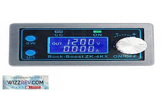 ZK4KX CNC DC DC Buck Boost Converter CC CV 0530V 4A Power Review [upl. by Biddick]