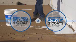 Henry How To Choose Acrylic vs Silicone White Roof Coating [upl. by Derayne581]