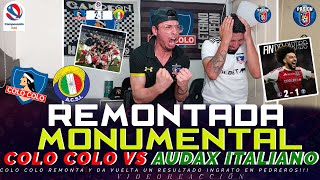 COLO COLO vs AUDAX ITALIANO Goles y Resumen Completo  Reacción de Hincha albo 🏆3 PUNTOS DE ORO🏆 [upl. by Asilram521]