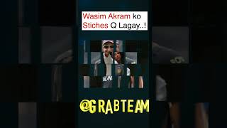 WASIM AKRAM GOT STICHES SHOCKING youtubeshorts cricket wasimakram [upl. by Nierman]