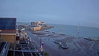 Hotel Zeezicht Vlieland zicht op de Veerboot [upl. by Ahseei]