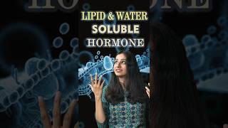 Lipid Soluble and Water Soluble Hormone neet csirnet gate cellbiology cell hormones science [upl. by Spector]