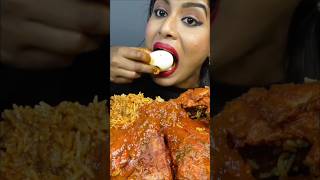 ASMR eating spicy chicken kaleji currty and veg maggi butter chicken pizza tandoori chicken [upl. by Thecla]