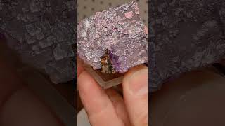 The Structure On This Fluorite Crystal Is WILD gems fluorite nature mining rocks [upl. by Dusza]