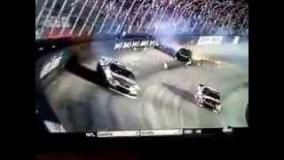 Denny Hamlin throws Hans device at Kevin Harvick [upl. by Porche]