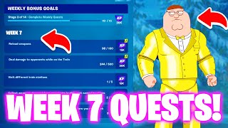 How To Complete Week 7 Quests in Fortnite  All Week 7 Challenges Fortnite Chapter 5 Season 1 [upl. by Barabas110]