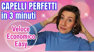 Capelli piega perfetta in 3 minuti Low Cost  Barbara Easy Life [upl. by Crespi602]