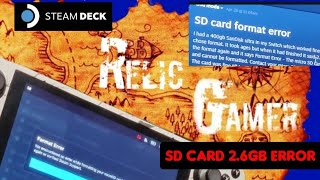 Steam Deck The 29gb SD card error Possible solution [upl. by Destinee695]