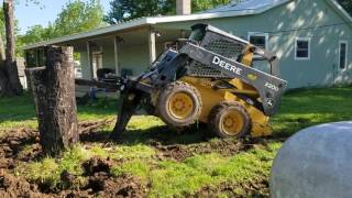 Quick attach stump bucket in action [upl. by Tartaglia823]