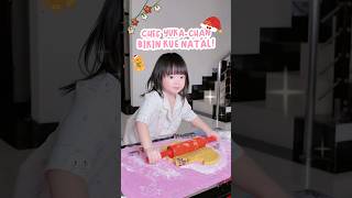 chef yukachan bikin kue natal yukachan christmas christmascookies baking chef minivlog [upl. by Holle]