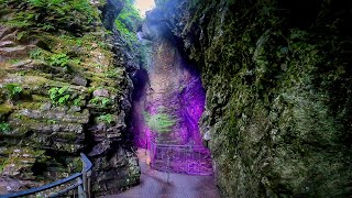 Lake Garda Varone Waterfall Parco Grotta Cascata Varone near Riva  Tip even in Bad Weather [upl. by Desireah]