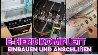 E  Herd und Kochfeld einbauen amp anschließen AZ Komplett mit Tipps amp Tricks [upl. by Berhley761]