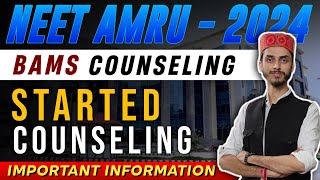 NEET AMRU HP BAMS Counseling important information  Inspiring Agricon [upl. by Audre270]