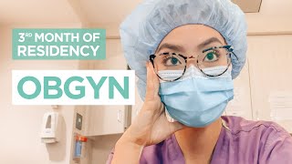 OBGYN resident day in the life on the LABOR amp DELIVERY unit  intern year [upl. by Rehpotirhc]