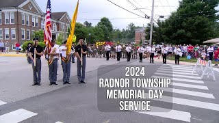 2024 Radnor Township Memorial Day Ceremony [upl. by Aerdnaz]