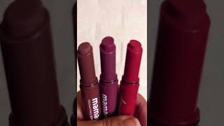 Lipstick Swatches FtMamaearth🩵💚 [upl. by Ecitnerp]