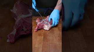 Butchering the hind quarters of a deer shorts venison [upl. by Valery]