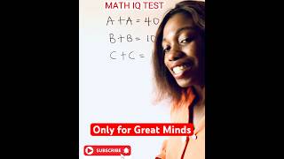 IQ Maths Test mathsquiz viralmathshorts mathstricks [upl. by Oloap329]