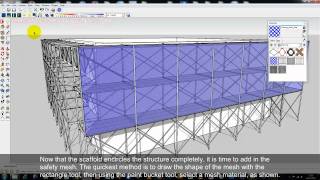 Sketchup Tutorial Scaffold Creation [upl. by Onitsuj]